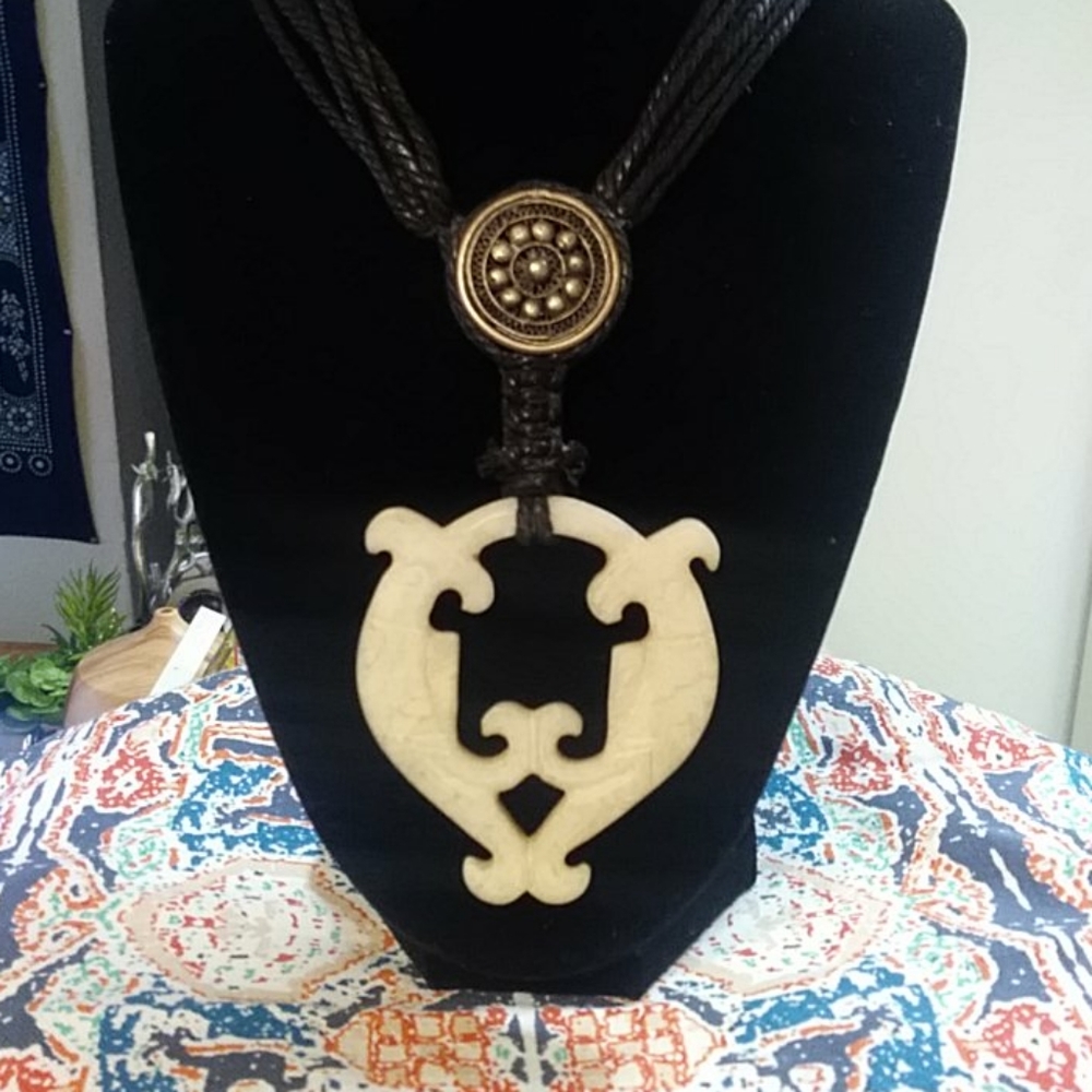 Handmade Serpentine Fish Necklace